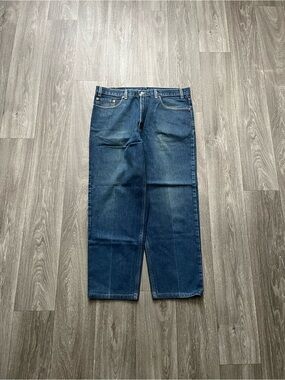 Vintage Y2K Levi’s 550 Red Tab Jeans 36x28 Relaxed Fit Denim